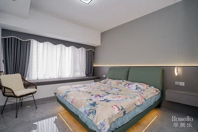 98㎡三居，簡約且巧妙的軟硬裝布局，美觀舒適又省錢